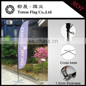 Can be OEM Custom 2.5m 3.5m 4.5m 5.5m Outdoor Full Color Heavy Duty Flying Banner Beach Flag thumbnail-4
