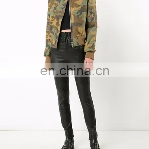 Women's Arm With Pockets Camouflage Bomber Jacket thumbnail-3