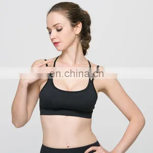 High Quality Cotton and Polyester Women Sexy Yoga Fitness Bra Sports Bra Top thumbnail-4