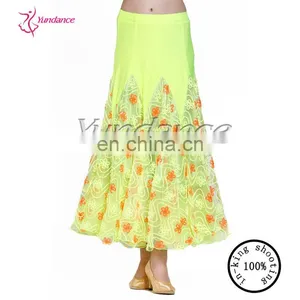 AB031 Pretty Yellow Dance Full Skirt thumbnail-5