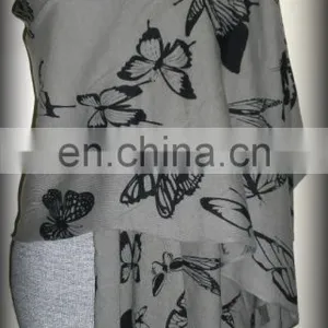 Woven and Knitted Cashmere With Block (Screen) Print thumbnail-6