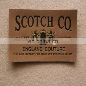 Customized Real Leather Label thumbnail-1