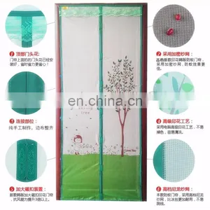 2017 OEM&ODM Printing Magnetic Screen Door With Top Lace thumbnail-2