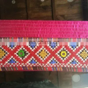 Ethnic Traditional Gujarati Kutch Embroidery Clutch,,Indian Banjara Vintage Tribal Contemporary Clutch,,Colorful Lady Clutch Bag thumbnail-2