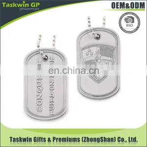Aluminium Design Have Your Own Logo Dog Tag With Chain Necklace for Promotion thumbnail-3