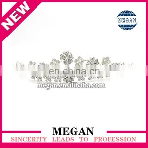 Wholesale Princess Design Hair Accessories Luxury Rhinestone Bridal Crown Wedding Tiara thumbnail-1