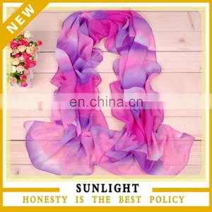 Custom Big Size Cheap Printing Cheap Chiffon Scarves thumbnail-1