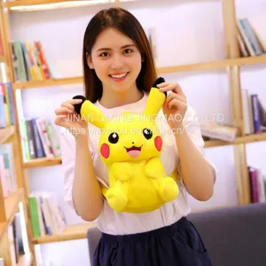 Pikachu Backpack Cartoon Plush Children's Bag Cute Adult Backpack thumbnail-2