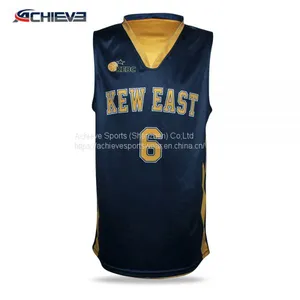 Wholesale Blank Custom Basketball Uniform Jerseys Design 2019 thumbnail-4