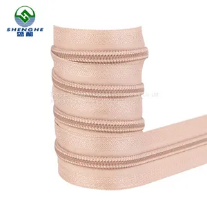 Upscale Travel Suitcase Accessories and Bag Parts Gold Teeth 5 10 Plain Long-shaped Zipper thumbnail-2