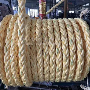 RECOMEN Hot Seller 8 Strand 30mm Polypropylene Mooring Rope Double Braided Rope Mooring 20 mm 22mm Mooring Rope thumbnail-1