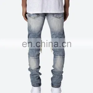DiZNEW Custom 100% Cotton Jeans Trousers Men's Jeans Pants Crush Jeans thumbnail-6