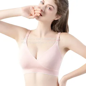 Breastfeeding Underwear, Pregnant Women's Bra, Gathered to Prevent Sagging, Big Breasts, Comfortable Bra During Pregnancy, Buckle Before Feeding and Postpartum thumbnail-4