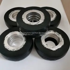Production and Supply of Rubber Coated Roller Iron Core Coated Rubber Roller Can be Customized thumbnail-1