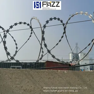 Razor Barbed Wire Roll Cage for Hydraulic Power Plant Switchyard Fence thumbnail-4