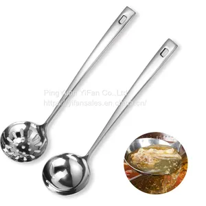 304 Stainless Steel Newness 2 Pcs Slotted Spoon and Soup Ladle thumbnail-1