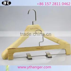 2016 Best Selling Wooden Hanger and Pants Hanger With Special Hook thumbnail-4