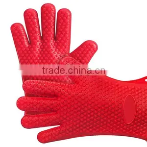 Silicone Heat-resistant Grilling Oven Baking Gloves thumbnail-6