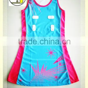 Custom Netball Dress With Great Pattern and New Colour thumbnail-1