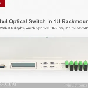 0.25mm 0.9mm Fiber Optic 2x2 Passive Mechanical Optical Switch With SC FC LC ST Connector thumbnail-5