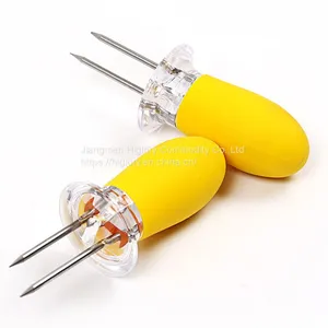 Creative Corn Barbecue Fork Stainless Steel Corn Needle for Kitchen Fruit Fork Garden BBQ TOOL thumbnail-1