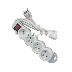 Cable D'extension Avec Interrupteur Francais Prises Mural Multiples Changer 5 Voies thumbnail-1