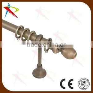 Modern Style Finial Curtain Rod Set With Ellipse Shape Finial Decorative thumbnail-1