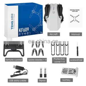KF609 Drone 4k Folding Drone Dual Camera Optical Flow 4k Hd Gesture Fixed Height Aerial Toy Long Battery Life Quadcopter thumbnail-1
