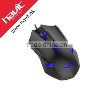 Branded Gaming Mouse With Light DPI 800-1200-2000-2800 6 Key HAVIT Brand thumbnail-1