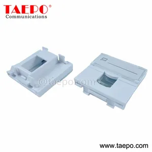 French Style 1 Port Faceplate Insert for Telephone or Network 80 French Faceplate and Keystone Jack thumbnail-1