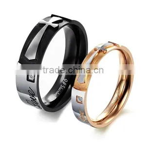 Stainless Steel Jewelry Mixed Batch Factory Direct Selling Couple Rings Black Rose Gold Small MOQ thumbnail-1
