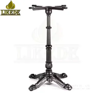 Cast Iron Coffee Table Legs Metal Black Removable Table Leg thumbnail-2