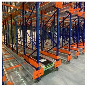 Pallet Shuttle Racking System Warehouse Rack Automatic 4-Way Shuttle Racking Four Way Cold Storage Shuttle Rack thumbnail-4