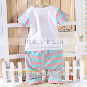 2015 Summer Shorts Leisure Suit Cute Baby Wear t Shirt and Pant China Supplier thumbnail-5