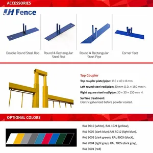 Screen Canada Temporary Home Metal Barrier Aluminium Set Post Composite Kit Safety Black Privacy Fence thumbnail-3