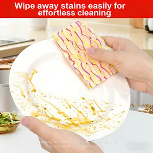 Bubble Dishcloth Household Kitchen Cleaning, Lazy Pot Scrubber Dish Cleaning Cloth thumbnail-3