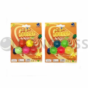 Hot Sale 5 Pcs 35MM High Bouncy Ball Children's Toy Rubber Balls Blister Card Package thumbnail-5