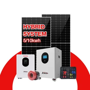 5KW 6KW 8KW 10KW Hybrid Solar Energy System With MPPT Controller & Lithium Battery Storage thumbnail-1