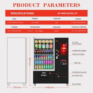 AFEN Cell Cabinet Community Store Instant Noodle Cup Noodle Healthy Coffee Vending Machine thumbnail-3