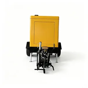 Silent Type High Speed Draggable Trailer Diesel Generator Set With Power Range 20-100kw thumbnail-3