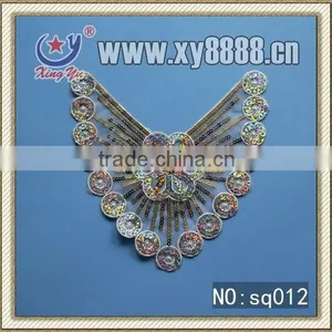 The Popular Sequin Collar Lace,crystal Collar Lace for Garmenrt thumbnail-1