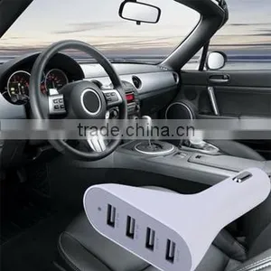 USB Car Charger Adapter Auto Universal 4 Port 2.4A For IPhone, 12v 2.4A Car Battery Charger For Mobile Phone Made in China Supplier's Choice thumbnail-1