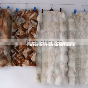 Real Fox Fur Plates Splice Fox Blanket For Garment Textile thumbnail-1