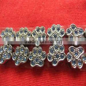 Produce 10 mm Footprints Slide Charm Jewelry Diy Manual Accessories thumbnail-2