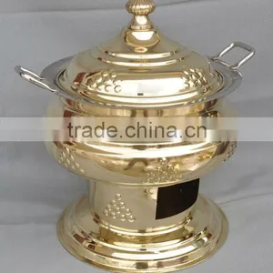 Brass Cheffing Dish, Wedding & Party Utensils, Food Serving Dish, Hot Keeping Dish, Catering Item, Hotel & Restaurant Utensils thumbnail-1