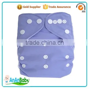 AnAnBaby Free Shipping Solid Color Breathable AIO Diapers thumbnail-6