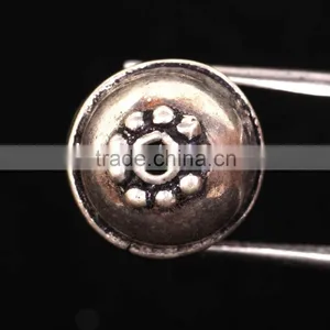 925 Solid Sterling Silver Wholesale Big Capsule Beads thumbnail-2