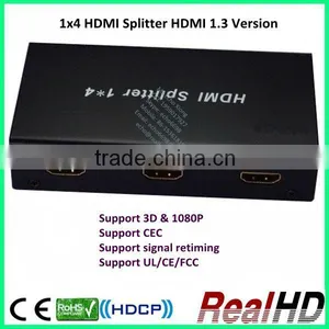 Four Way HDMI Splitter 1x4 to Coaxial thumbnail-1