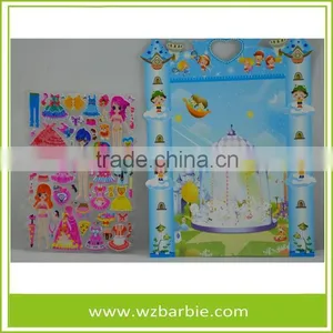 Eco-friendly Removed And Repeatedly 3D Change Clothes Puffy Sticker thumbnail-2
