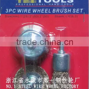3pcs Steel Wire Brushes Set thumbnail-1